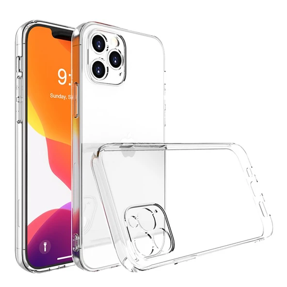 iPhone 14 Pro Uyumlu Lüx Seri Şeffaf Silikon Kılıf ürün görseli 1
