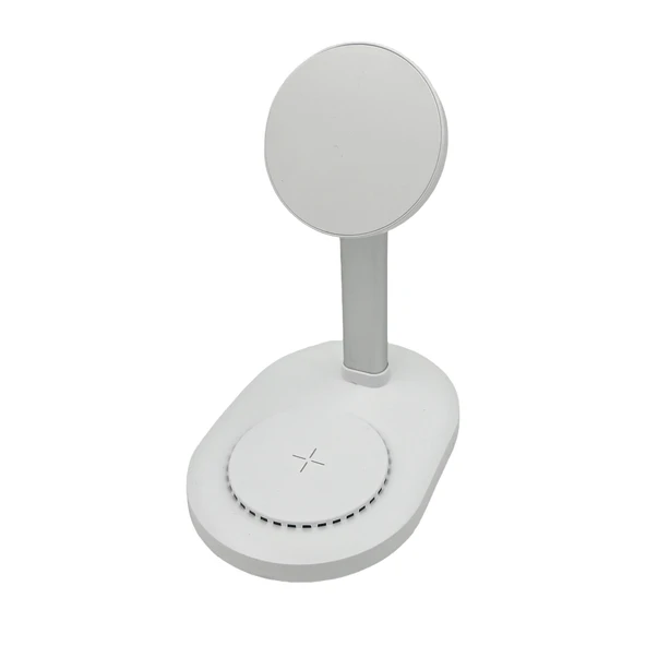 18W Wireless Kablosuz Şarj Standı (Beyaz) ürün görseli 1