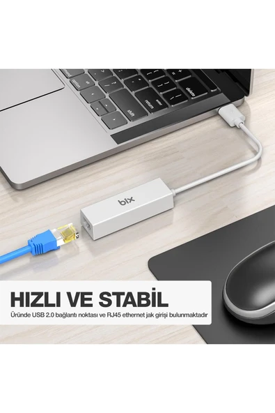 Bix ADP-10 USB to Ethernet Dönüştürücü - Resim 5