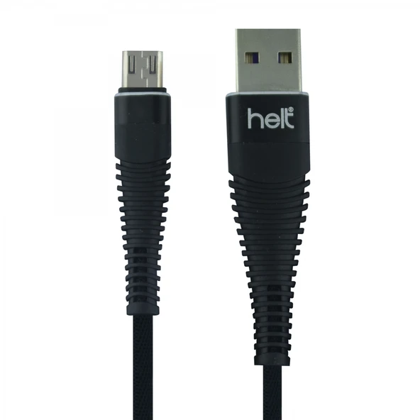 Helt HT-79 İp Örgü 100 Cm Micro Şarj ve Data Kablosu (Siyah) ürün görseli 1