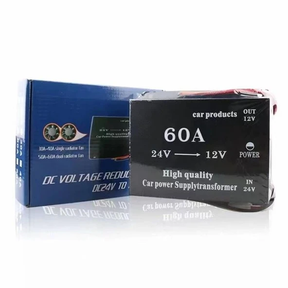 Konvertör çevirici 24-12V 60 Amper adet / ICCA47-2 ürün görseli 1