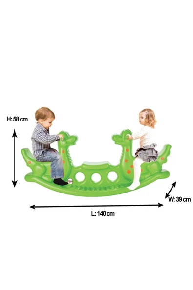 PİLSAN Dino Tahterevalli (Mavi) - Resim 2