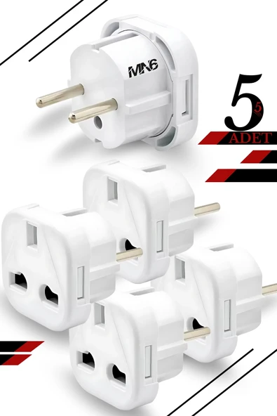MN6 M04 Priz Dönüştürücü/5 Adet Fiş Çevirici Adaptör-şarj Aleti Fiş Dönüştürücü ürün görseli 1