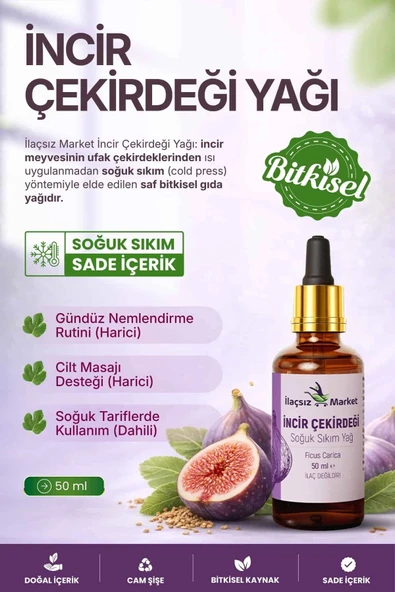 İncir Çekirdeği Yağı / 50 ml. ürün görseli 1