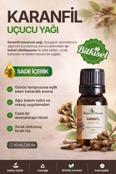 Karanfil Tomurcuk Yağı / 10 ml (Tıbbi) ürün görseli 1