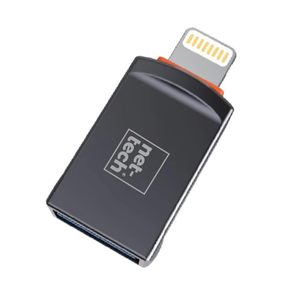 Nettech NT-OT05 USB To Lightning Dönüştürücü (Siyah) ürün görseli 1