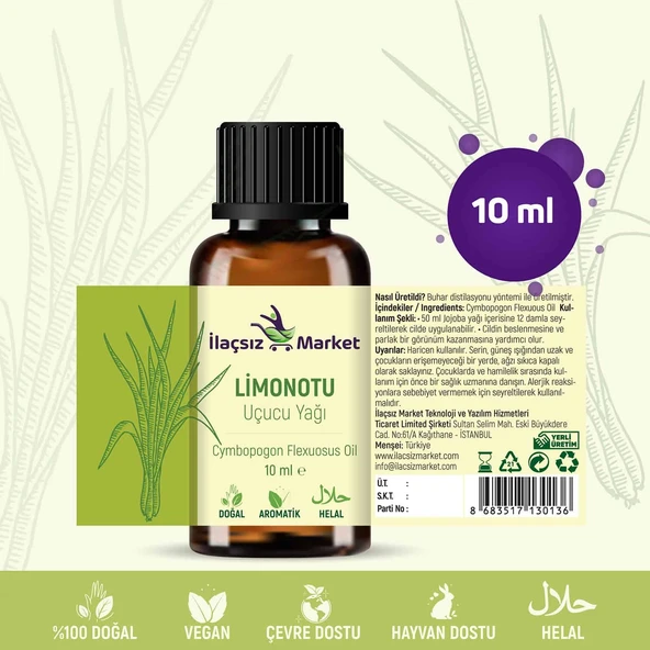 Limon Otu Yağı / 10 ml - Resim 5