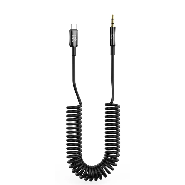 Nettech NT-AC09 Plastik 100 Cm Type-C To Aux Kablosu (Siyah) ürün görseli 1