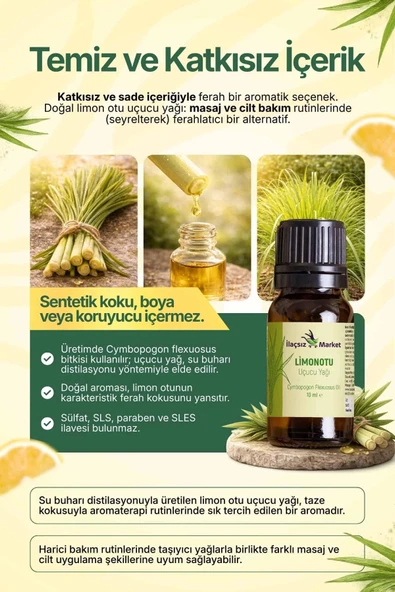 Limon Otu Yağı / 10 ml - Resim 4