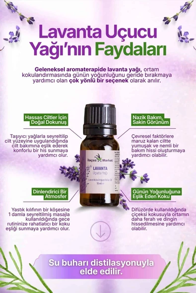 Lavanta Yağı (Angustofolia) / 10 ml - Resim 2