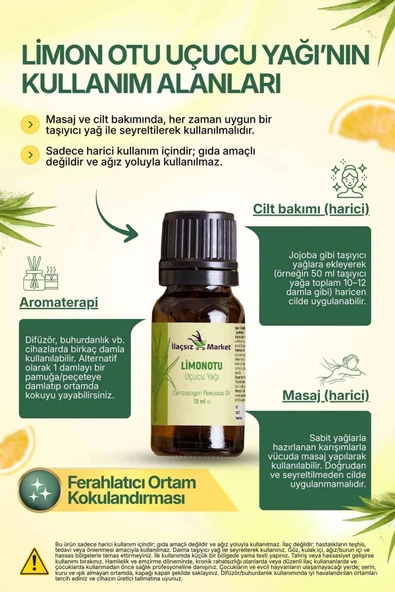 Limon Otu Yağı / 10 ml - Resim 3