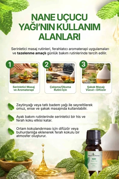 Nane Yağı / 10 ml (Tıbbi) - Resim 2