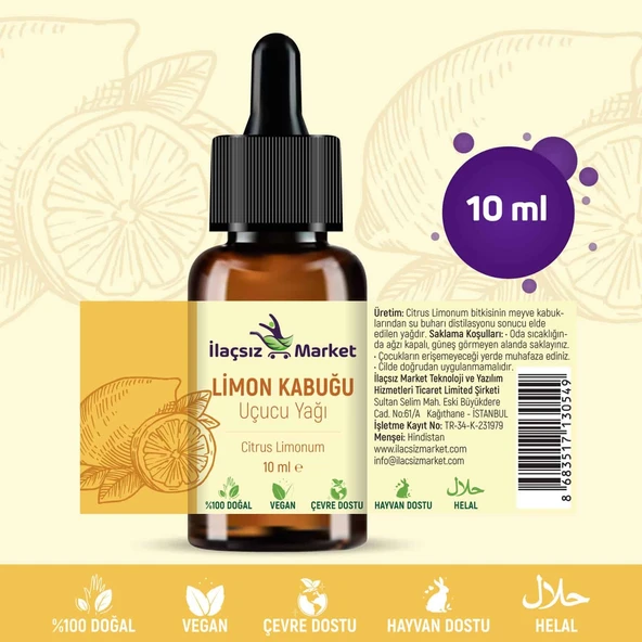 Limon Kabuğu Yağı / 10 ml - Resim 5