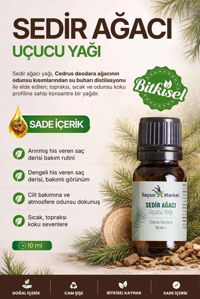 Sedir Ağacı Yağı / 10 ml (Tıbbi) ürün görseli 1