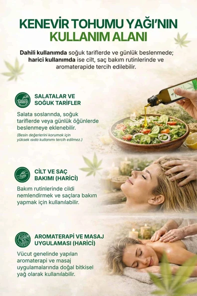 Kenevir Yağı / 100 ml. - Resim 4