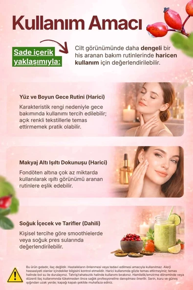 Kuşburnu Çekirdeği Yağı / 50 ml - Resim 3