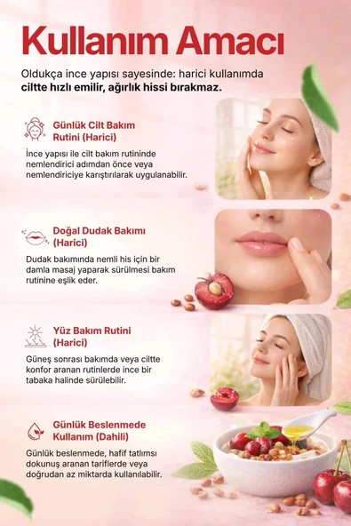 Vişne Çekirdeği Yağı / 50 ml - Resim 2