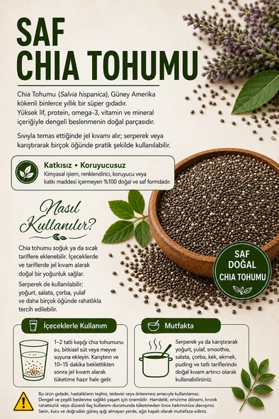 Chia Tohumu / 50 gr. - Resim 2