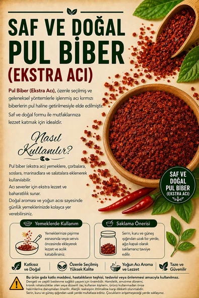 Pul Biber (Ekstra Acı) / 50 gr. - Resim 2