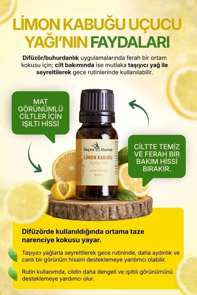 Limon Kabuğu Yağı / 10 ml - Resim 3