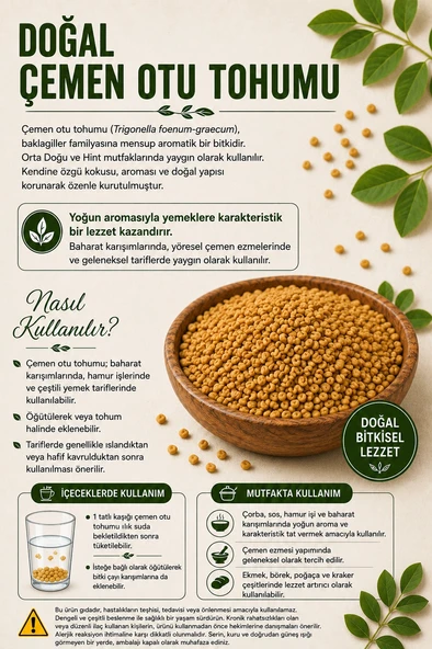 Çemen Otu Tohumu / 50 gr. - Resim 2