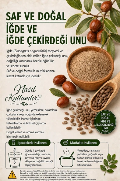 İğde ve İğde Çekirdeği Unu / 50 gr. - Resim 2