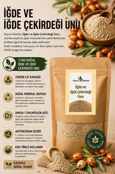 İğde ve İğde Çekirdeği Unu / 50 gr. ürün görseli 1