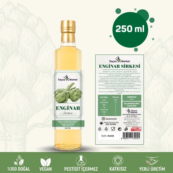 Enginar Sirkesi / 250 ml (Çok Keskin) ürün görseli 1
