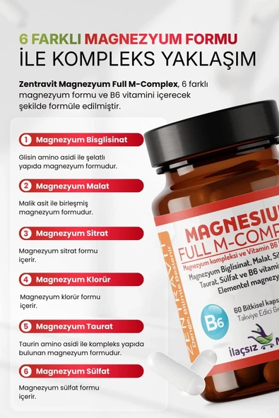 Magnezyum FULL M-COMPLEX Zentravit %50 İNDİRİM - Resim 4