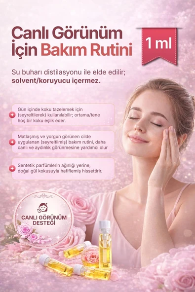 Gül Yağı (Rosa Damascena) / 1 ml - Resim 5