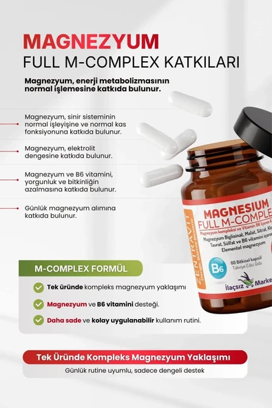 Magnezyum FULL M-COMPLEX Zentravit %50 İNDİRİM - Resim 3