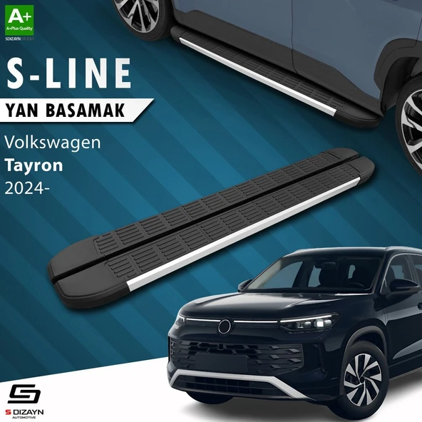 S-Dizayn Volkswagen Tayron 2 S-Line Aluminyum Yan Basamak 193 Cm 2024 Üzeri A+ Kalite ürün görseli 1