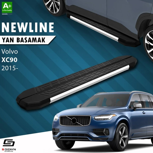 S-Dizayn Volvo XC90 2 NewLine Krom Yan Basamak 193 Cm 2015 Üzeri A+ Kalite ürün görseli 1