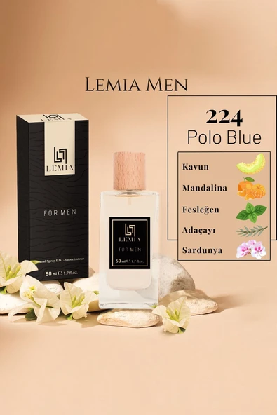 LEMİA 224 Pol Blue Erkek Edc 50ml ürün görseli 1