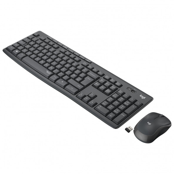 Logitech Mk295 Kablosuz Sessiz Siyah Klavye Mouse Seti 920-009804 - Resim 2