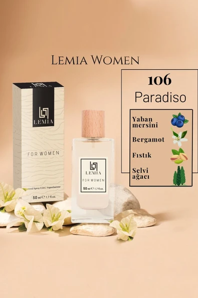 LEMİA 106 Paradise Kadın Edc 50ml ürün görseli 1