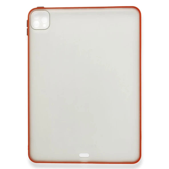 iPad Pro 11 inch (2022-2021-2020-2018) Uyumlu Montreal Seri Silikon Tablet Kılıfı (Kırmızı) ürün görseli 1