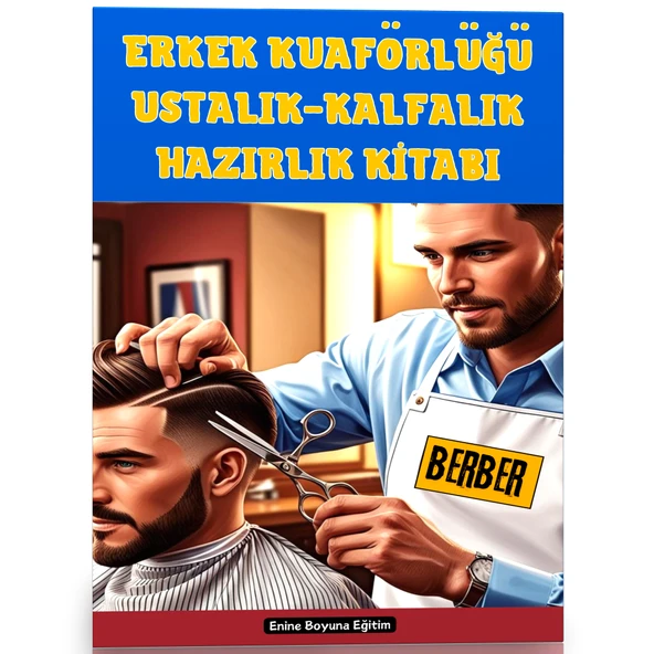 Erkek Kuaförlüğü Kalfalık-Ustalık Sınavları Hazırlık Kitabı ürün görseli 1