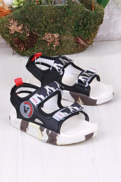 Vicco 332.P25Y.206 Siyah Tape Rahat Esnek Erkek Çocuk Sandalet ürün görseli 1