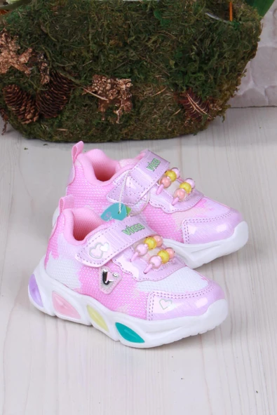 Vicco 346.B25Y.177 Pembe Gelato Hafif Rahat Işıklı Kız Çocuk Ayakkabı ürün görseli 1