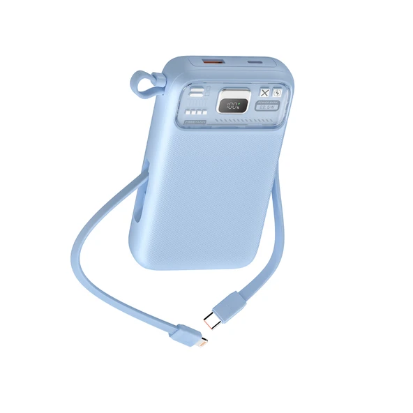 Nettech NT-PW34 20W + 15W PD 15W 10000 MAh Taşınabilir Powerbank (Mavi) ürün görseli 1