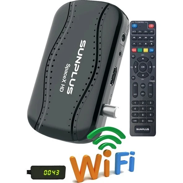 Sunplus Starlink Çanaklı-çanaksız Dahili Wi-fi Full Hd Sinema Paketli Uydu Alıcısı - Akıllı Kumanda Hitech ürün görseli 1