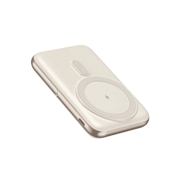 Nettech NT-PW33 15W + 20W PD 10000 MAh Magsafe Powerbank (Krem) ürün görseli 1
