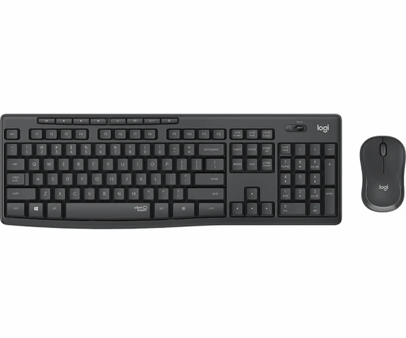 Logitech MK295 Q Türkçe Kablosuz Siyah Klavye+ Mouse ürün görseli 1
