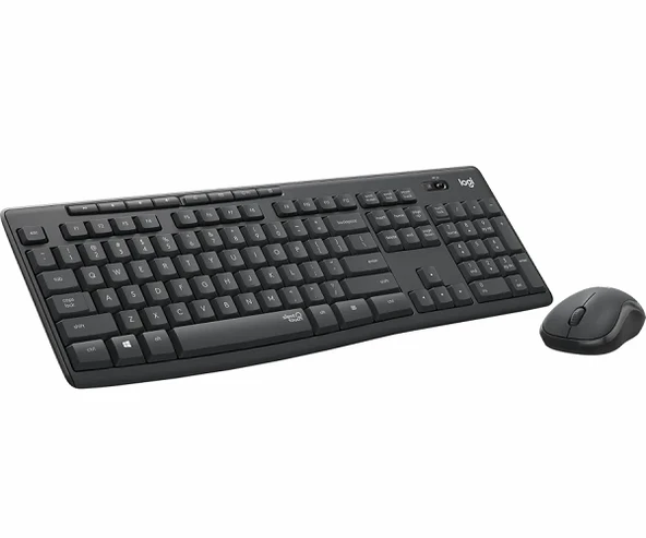 Logitech MK295 Q Türkçe Kablosuz Siyah Klavye+ Mouse - Resim 2