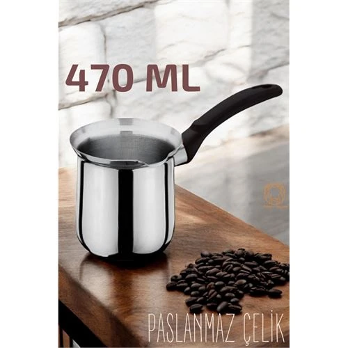 Zhlhome Paslanmaz Çelik Cezve 470 ml ürün görseli 1