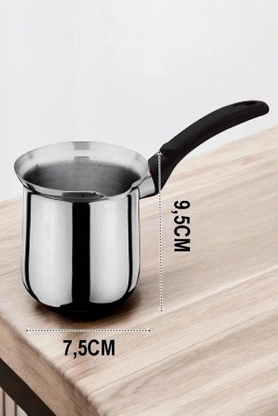 Zhlhome Paslanmaz Çelik Cezve 470 ml - Resim 2
