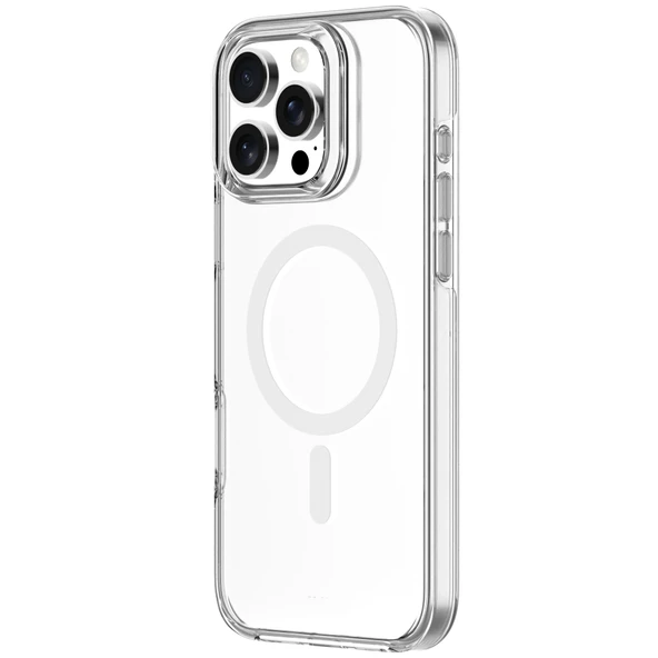 iPhone 16 Pro Max Magic Mask Air Bairrer Seri Magsafe Uyumlu Şeffaf Manyetik Silikon Kılıf ürün görseli 1
