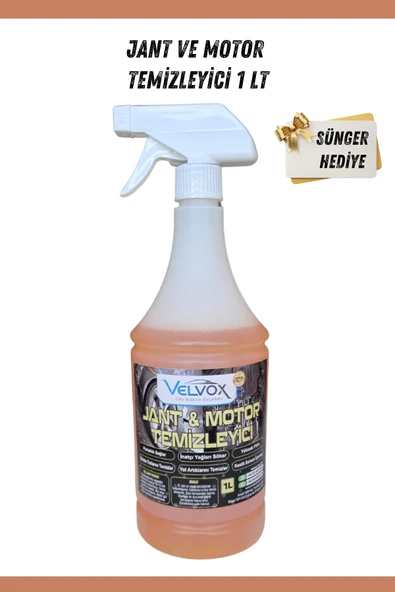 Jant Ve Motor Temizleyici 1000 ml + Sünger Hediye, Jant Temizleme, Motor Temizleme ürün görseli 1