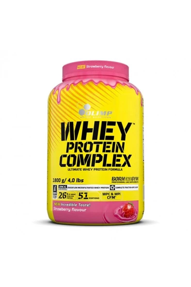 Olimp Whey Protein Complex Protein Tozu 1800gr - Çilek Aromalı ürün görseli 1